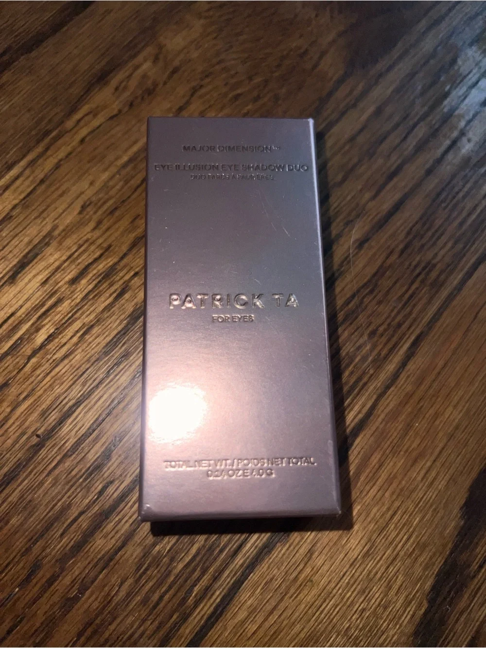 NWT PATRICK TA Major Dimension Eye Illusion Eyeshadow Duo I'm With Her rose gold